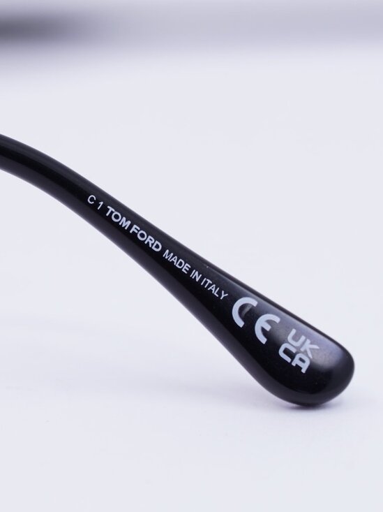 Tom Ford FT5876-B 032 Eyeglasses Pale Gold/Black 56mm Butterfly Frame - Picture 10 of 10